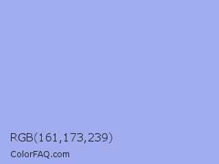 RGB 161,173,239 Color Image
