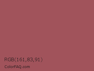 RGB 161,83,91 Color Image