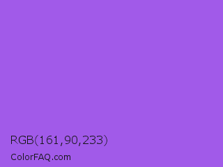 RGB 161,90,233 Color Image