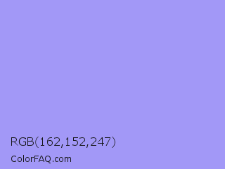 RGB 162,152,247 Color Image