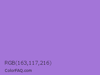 RGB 163,117,216 Color Image