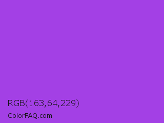 RGB 163,64,229 Color Image