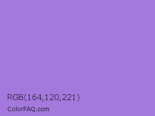 RGB 164,120,221 Color Image