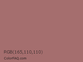 RGB 165,110,110 Color Image