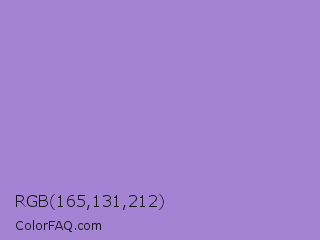 RGB 165,131,212 Color Image