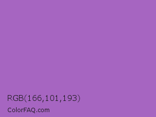 RGB 166,101,193 Color Image
