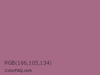 RGB 166,105,134 Color Image