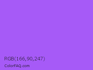 RGB 166,90,247 Color Image