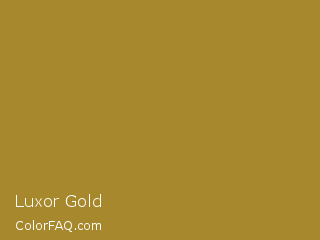 RGB 167,136,44 Luxor Gold Color Image