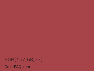 RGB 167,68,73 Color Image