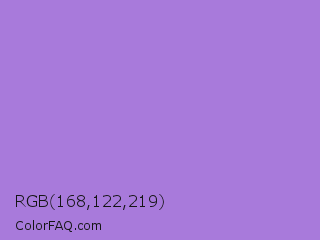 RGB 168,122,219 Color Image
