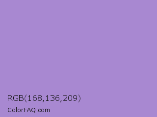RGB 168,136,209 Color Image
