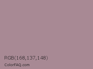 RGB 168,137,148 Color Image