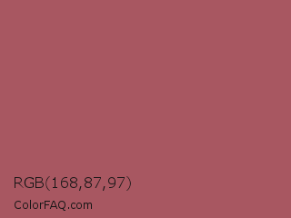 RGB 168,87,97 Color Image