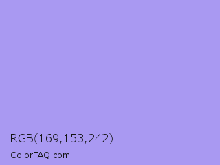 RGB 169,153,242 Color Image