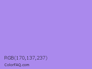RGB 170,137,237 Color Image