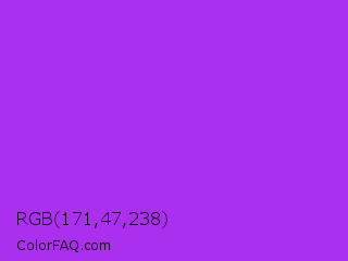 RGB 171,47,238 Color Image
