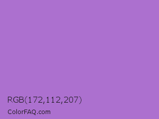 RGB 172,112,207 Color Image