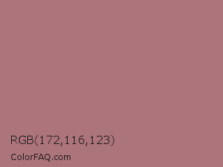 RGB 172,116,123 Color Image