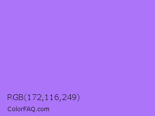 RGB 172,116,249 Color Image
