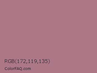 RGB 172,119,135 Color Image