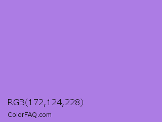 RGB 172,124,228 Color Image