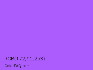 RGB 172,91,253 Color Image