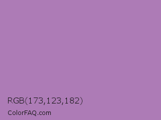 RGB 173,123,182 Color Image