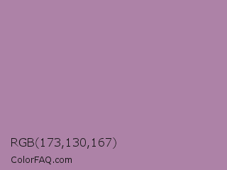 RGB 173,130,167 Color Image