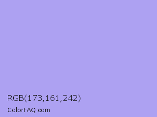RGB 173,161,242 Color Image