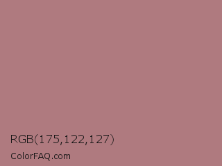 RGB 175,122,127 Color Image