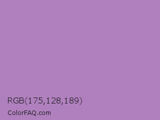 RGB 175,128,189 Color Image
