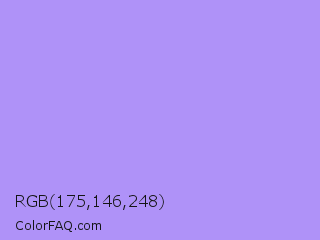 RGB 175,146,248 Color Image
