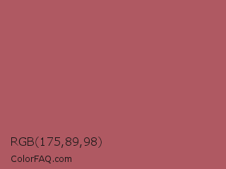 RGB 175,89,98 Color Image