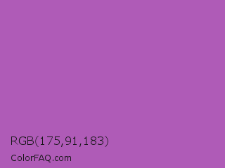 RGB 175,91,183 Color Image