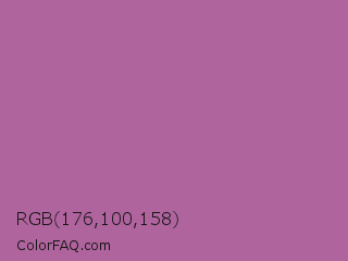 RGB 176,100,158 Color Image