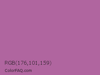 RGB 176,101,159 Color Image