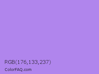 RGB 176,133,237 Color Image