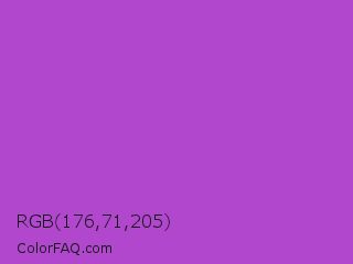 RGB 176,71,205 Color Image