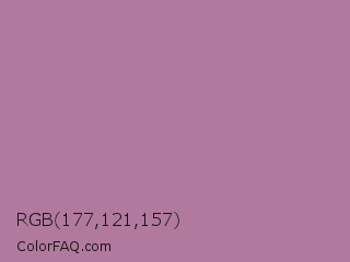 RGB 177,121,157 Color Image