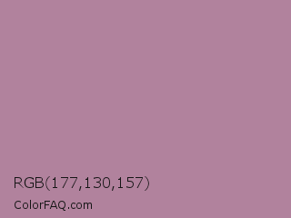 RGB 177,130,157 Color Image