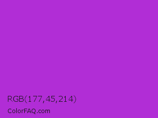 RGB 177,45,214 Color Image