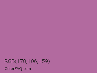 RGB 178,106,159 Color Image