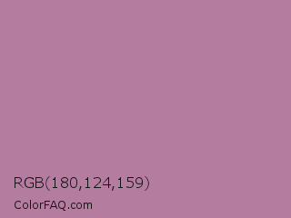 RGB 180,124,159 Color Image