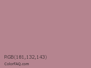 RGB 181,132,143 Color Image