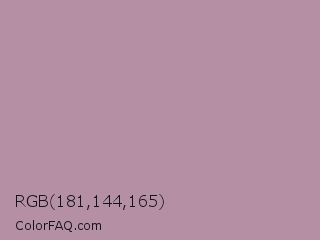 RGB 181,144,165 Color Image
