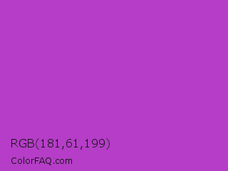 RGB 181,61,199 Color Image
