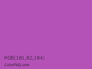 RGB 181,82,184 Color Image