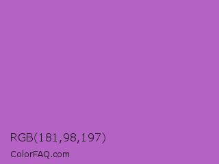RGB 181,98,197 Color Image