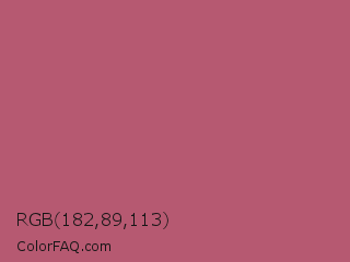 RGB 182,89,113 Color Image